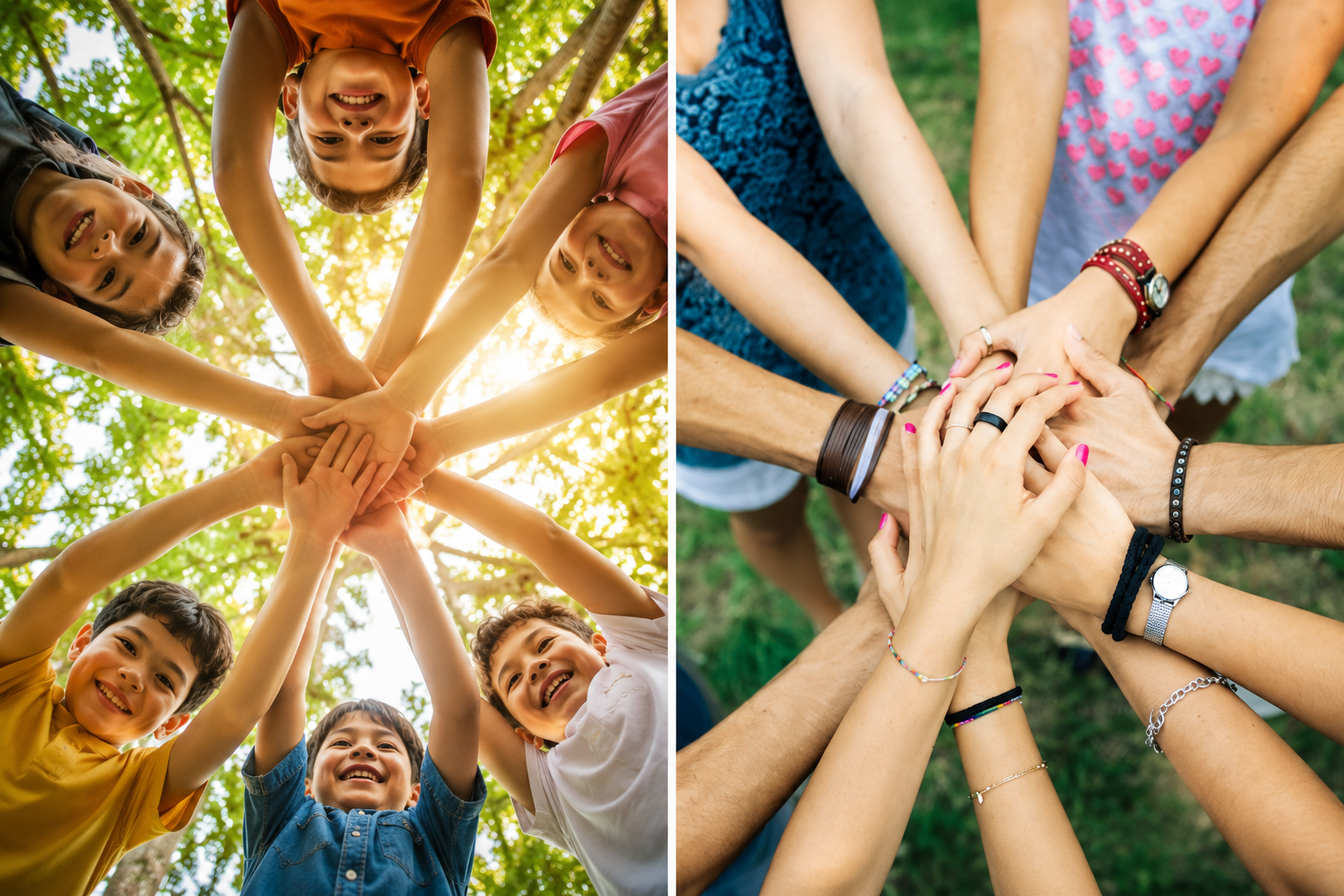 Children working together and learning through teamwork